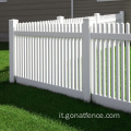 PVC Straight Picket Fence